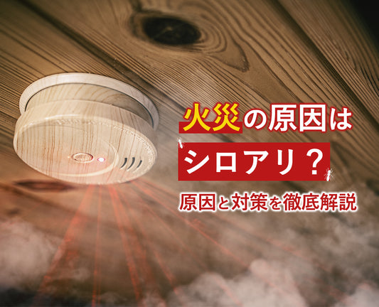 火災被害の原因はシロアリ?被害の原因と対策を徹底解説